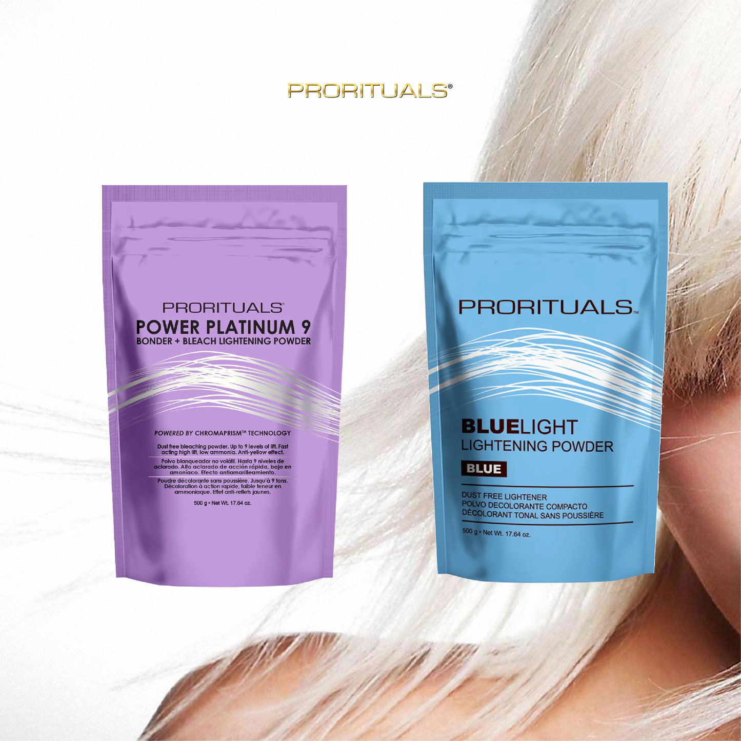 PRORITUALS Power Platinum 9 Bonder Bleach Powder - 17.64 oz.
