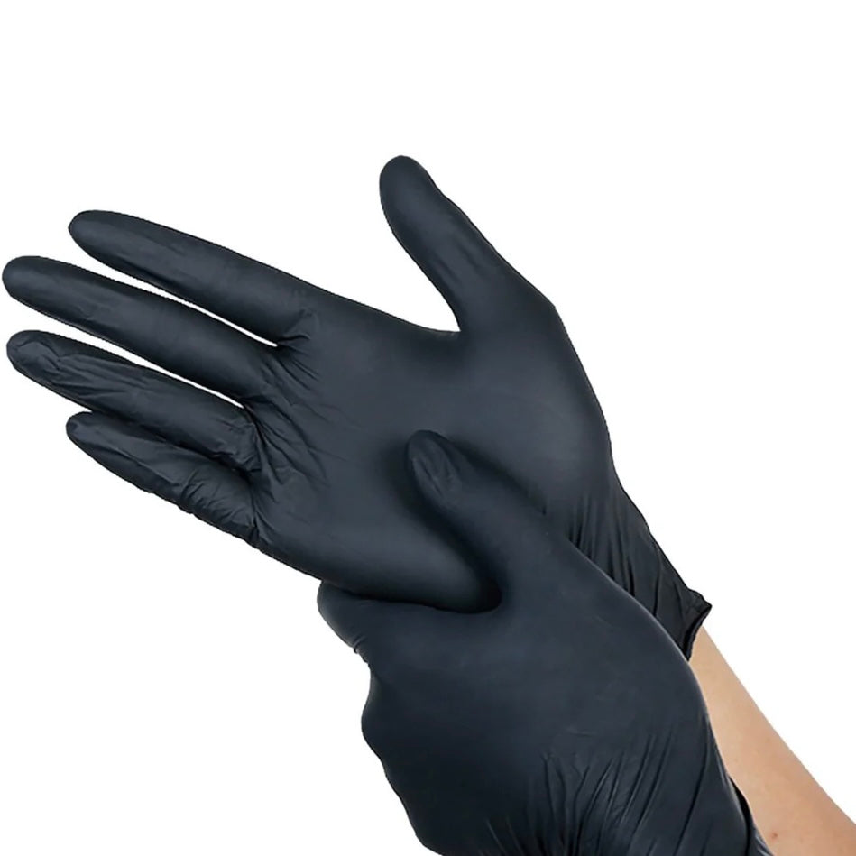 Black Vinyl Gloves