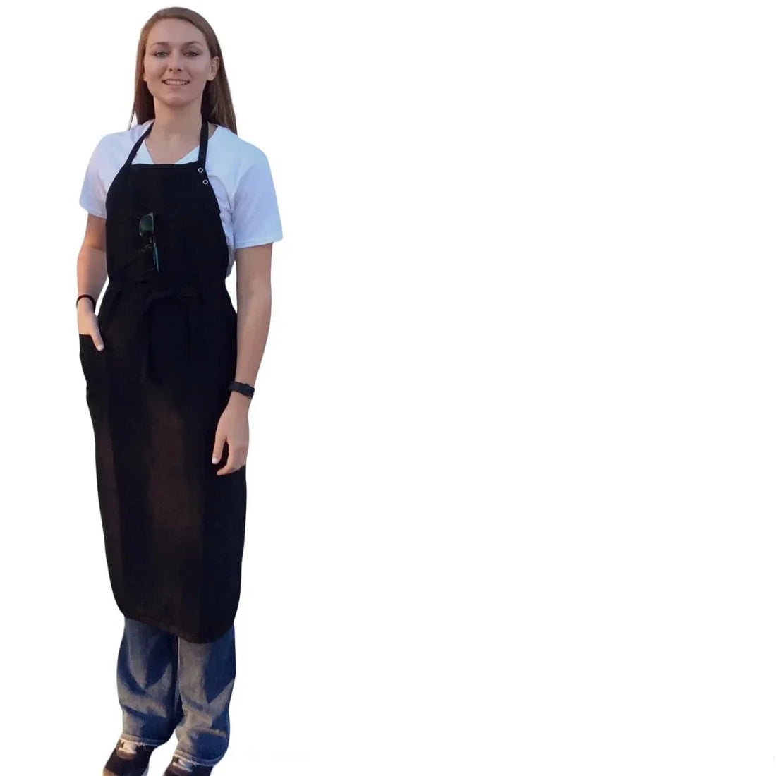 Diamond Technical Long Apron (Black)